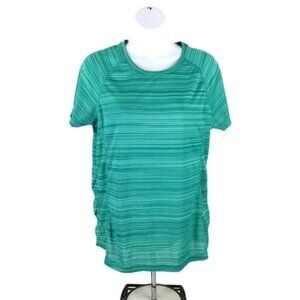 Green Striped Short Sleeve Tee